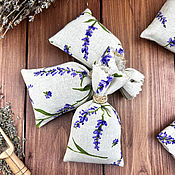 Для дома и интерьера handmade. Livemaster - original item Lavender sachet in a linen bag, 1 piece.. Handmade.