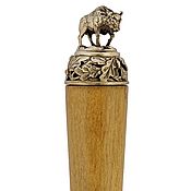 Дача и сад handmade. Livemaster - original item Skewers length 77 cm, thickness 2,5 mm, handle decor animals. Handmade.