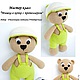 Master class 'a Teddy bear in a cap with a propeller', Knitting patterns, Korolev,  Фото №1