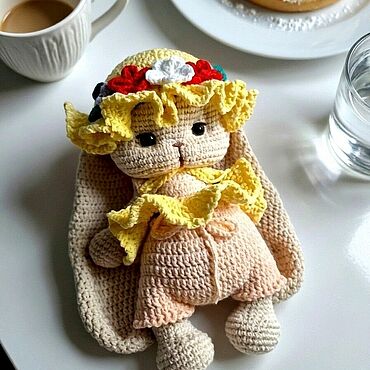 Куклы и игрушки ручной работы. Ярмарка Мастеров - ручная работа Зайка в панамке. Handmade.