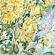 Painting watercolor 'Yellow chrysanthemum'. Painting with flowers. Pictures. Pictures for the soul (RozaSavinova). My Livemaster. Фото №5