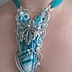 Necklace - transformer and bracelet ' azure in silver'. Jewelry Sets. elenshabaev (elenshabaev). Online shopping on My Livemaster.  Фото №2