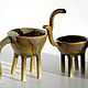 Vases on legs 'Dino'. Pots1. TinaRita. My Livemaster. Фото №4