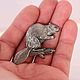 Значок Бобр Ручной Работы Брошь  Бобры в Подарок. Значок. WiLiJe: WildLife Jewelery. Интернет-магазин Ярмарка Мастеров.  Фото №2