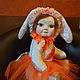 Teddy $ Bunny little carrot. Dolls. With dolls house. My Livemaster. Фото №4