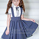 Order School skirt with removable straps Art.057. ModSister. Livemaster. . School uniforms Фото №3