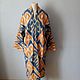 Uzbek cotton robe made of ikat. Boho coat, caftan. CH004. Robes. businka34. Online shopping on My Livemaster.  Фото №2