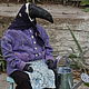Garret doll: An old lady with a watering can, Rag Doll, Tver,  Фото №1
