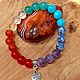Un conjunto de joyas de chakra pulsera pendientes perlas colgante Rosario. Amulet. milo-svehi-mag (milo-svehi-mag). Ярмарка Мастеров.  Фото №6