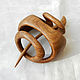 Заказать Заколка для волос из дерева "Мелодия леса" (дуб). OakForest WoodArt (Александр). Ярмарка Мастеров. . Заколки Фото №3