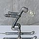 Table lamp made of VGP pipes in the Loft style 'Skier'. Table lamps. uloft. Online shopping on My Livemaster.  Фото №2