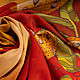 Silk shawl 'Autumn constellation', crepe de chine, batik. Shawls1. ArtBeklov. My Livemaster. Фото №6