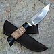 Knife 'Stafford' 95h18 birch bark. Knives. Artesaos e Fortuna. My Livemaster. Фото №6