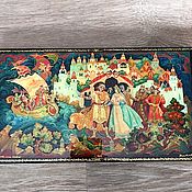 Картины и панно handmade. Livemaster - original item The tale of Tsar Saltan. A large box.Bill holder. Handmade.