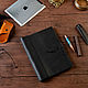 A4 notebook with adjustable buckle made of genuine leather. Notebook. KulikovCraft. Ярмарка Мастеров.  Фото №6