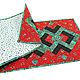 Заказать Ранер "Новогодняя Фантазия" Patchwork. Arik Лоскутный Калейдоскоп. Ярмарка Мастеров. . Скатерти Фото №3