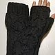 167 long fingerless gloves, light grey. Mitts. HOBBIMANIYA. Online shopping on My Livemaster.  Фото №2