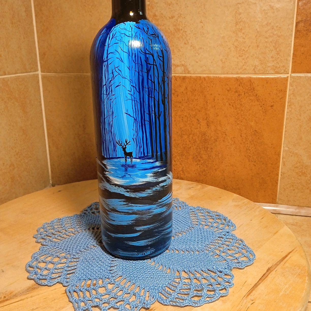 Декоративная бутылка в интернет-магазине Ярмарка Мастеров по цене 1000 ...