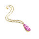 Order Agate pendant, pink pendant on a chain, Firework pendant'. Irina Moro. Livemaster. . Pendants Фото №3