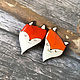 Set of brooches 'Cute red paired foxes brooches'. Brooch set. greenfox-23. My Livemaster. Фото №6