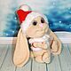 Order Christmas Bunny. Rabbit knitted. A gift for the New year. Nina Rogacheva 'North toy'. Livemaster. . Stuffed Toys Фото №3