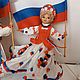 Заказать Ватная игрушка-  День России. Валентина Рыхлова.. Ярмарка Мастеров. . Елочные игрушки Фото №3
