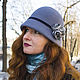 Felt hat Klosh ' Gray haze'. Hats1. Novozhilova Hats. Online shopping on My Livemaster.  Фото №2