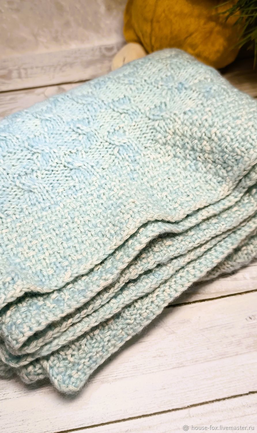 Детский плед Изабель ручной вязки в интернет-магазине Ярмарка Мастеров ...