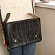 Leather bag 'Briefcase A4' - black. Brief case. schwanzchen. My Livemaster. Фото №6