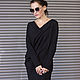 Черное платье  Lulua R0031B. Платья. ROKHAS (ALINA). Интернет-магазин Ярмарка Мастеров.  Фото №2