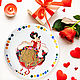 Decorative plate on the wall Hanna as a gift for March 8, Gifts for March 8, Moscow,  Фото №1