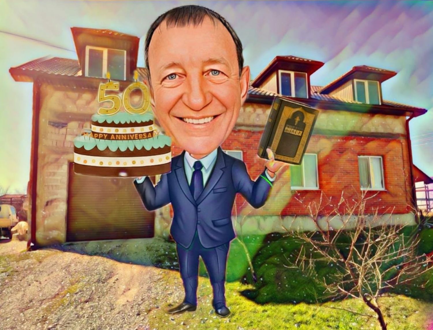 Шарж маслом на холсте в интернет-магазине Ярмарка Мастеров по цене ...