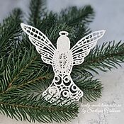 Сувениры и подарки handmade. Livemaster - original item A Christmas Angel. Christmas tree ornament (lace). Handmade.
