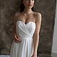 Andrea wedding dress made of chiffon in ivory color. Wedding dresses. Boudoirwedding. Online shopping on My Livemaster.  Фото №2