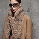 Дубленка двусторонняя с мехом тиградо in taupe color. Дубленки. YANA KRAFT BRAND. Интернет-магазин Ярмарка Мастеров.  Фото №2