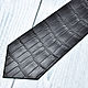 Order Men's tie made of genuine crocodile leather, in black!. SHOES&BAGS. Livemaster. . Ties Фото №3