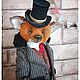 Джон лис в технике тедди. Тедди Зверята. Татьяна Корчикова teddy & dolls. Ярмарка Мастеров.  Фото №6