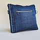 Заказать Джинсовая кроссбоди-клатч "Диагональ". Jeans bags by Anna. Ярмарка Мастеров. . Сумка через плечо Фото №3