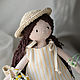 Handmade doll, knitted doll - Marta