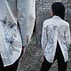 Embroidered light blouse 'Fabulous butterflies' exclusive blouse, Blouses, Vinnitsa,  Фото №1