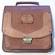 Brown beige satchel, Brief case, Smolensk,  Фото №1