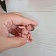 Силиконовый малыш 5 см. Куклы Reborn. Силиконовые куклы Ольги Максюковой .. Ярмарка Мастеров.  Фото №4