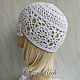 White Lotus Hat. Caps. CROCHET OLGA RICH. My Livemaster. Фото №4