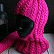 Балаклава из кашемира и мохера с косами "Wooly". Балаклавы. 150Hz (Анна) (mantrahat). Ярмарка Мастеров.  Фото №4