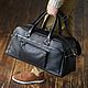 Men's leather travel bag 'Raymond' (black), Travel bag, Yaroslavl,  Фото №1