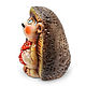 Статуэтка керамическая "Ёжик с мешком". Статуэтка. Ceramics A. Boka. Ярмарка Мастеров.  Фото №5