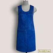 Одежда handmade. Livemaster - original item Polixena dress made of genuine suede/leather (any color). Handmade.