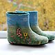 Video clase magistral de fieltro botas de fieltro caseras con diseño 3D. Felt. warm woolen. My Livemaster. Фото №4