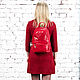 Leather backpack Violetta (red). Backpacks. Russian leather Guild. My Livemaster. Фото №5