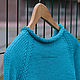 Turquoise sweater made of 100% cotton, Sweaters, Lomonosov,  Фото №1